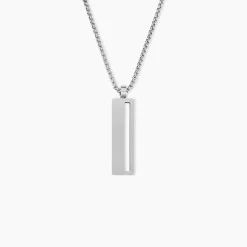 Outlet Histoire d'Or Collier Line Acier Blanc