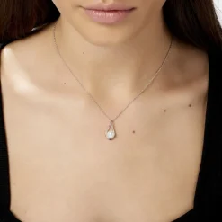 Best Histoire d'Or Collier Loren Argent Blanc Perle De Culture