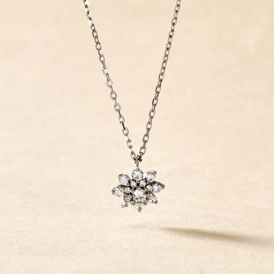 Online Histoire d'Or Collier Lorraine De Zirconium argent blanc oxyde