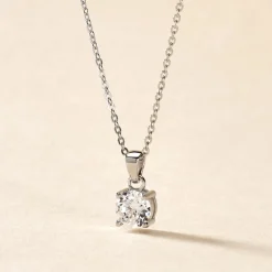 Outlet Histoire d'Or Collier Lynna Argent Blanc Oxyde De Zirconium