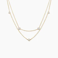 Outlet Histoire d'Or Collier Madhav Or Jaune Diamant Synthétique