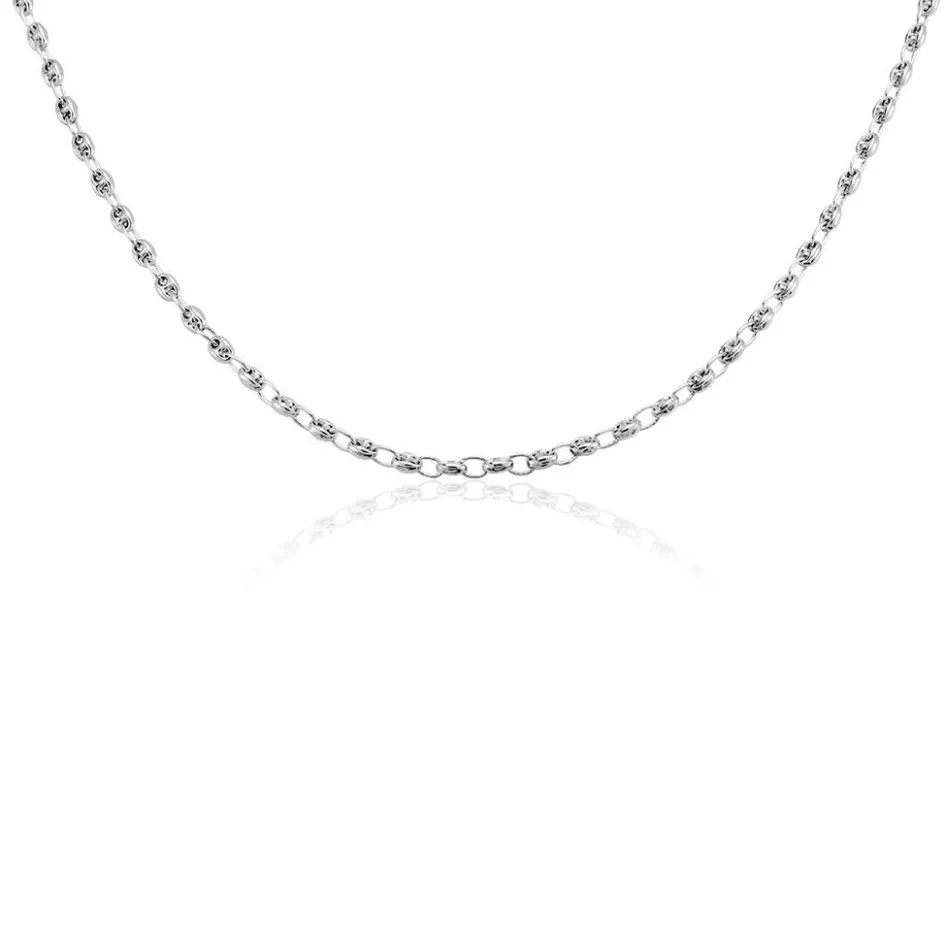 Sale Histoire d'Or Collier Maille Argent Carrus