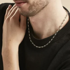 Sale Histoire d'Or Collier Maille Argent Carrus