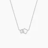 Clearance Histoire d'Or Collier Manoela Argent Blanc Oxyde De Zirconium