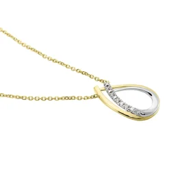 Clearance Histoire d'Or Collier Marilynn Or Bicolore Diamant Blanc