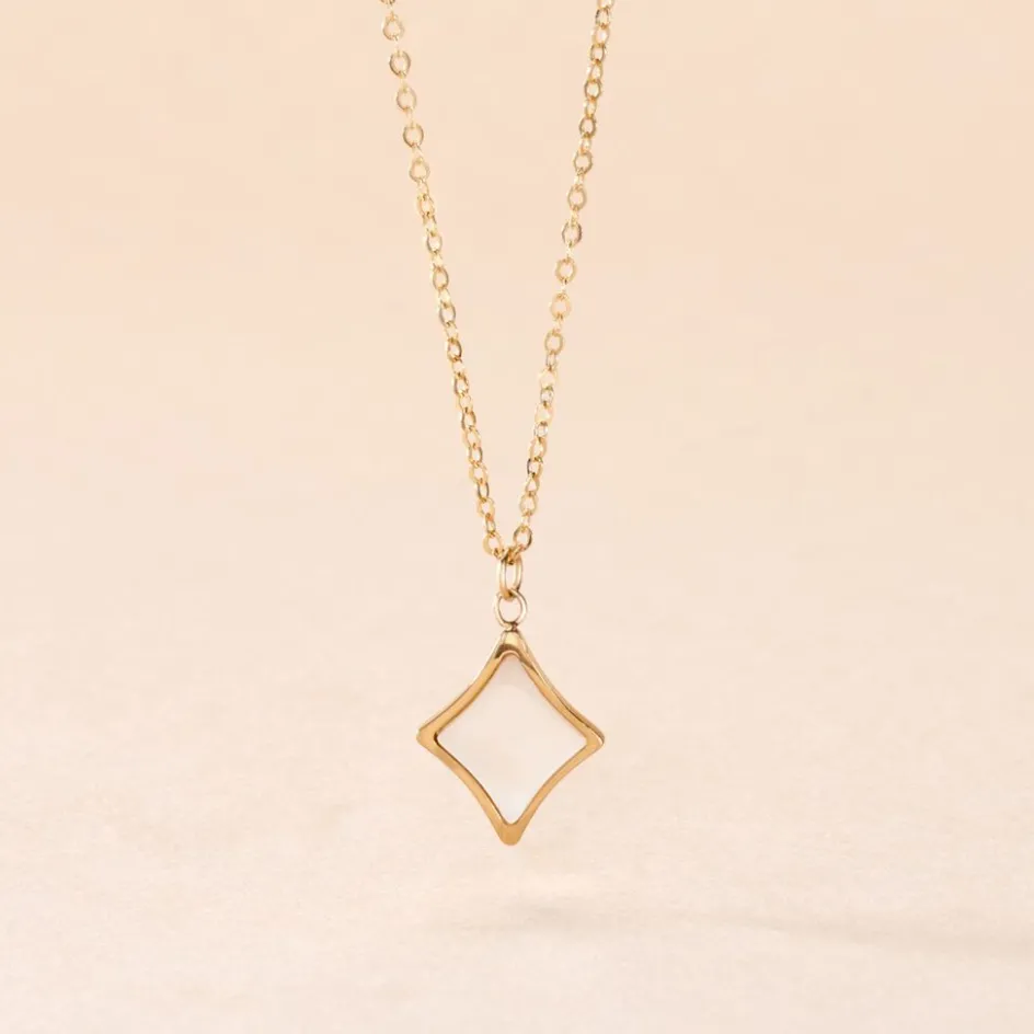 Best Histoire d'Or Collier Marvella Or Jaune Nacre or jaune nacre blanc