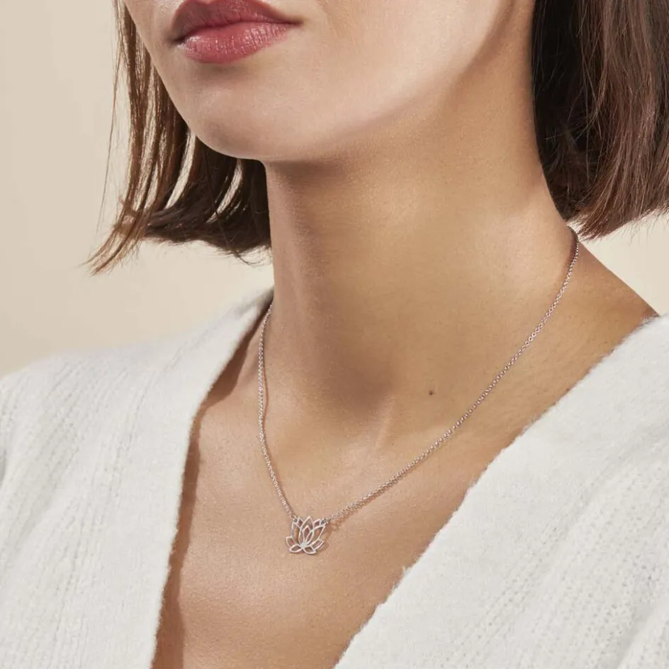 Clearance Histoire d'Or Collier Maylie Argent Blanc