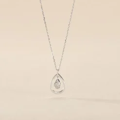 Outlet Histoire d'Or Collier Momaza Or Blanc Diamant