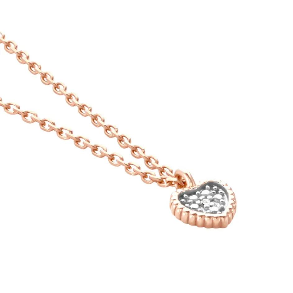 Discount Histoire d'Or Collier Mon 1er Diamant or rose diamant