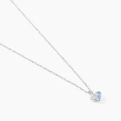 Online Histoire d'Or Collier Myhalf De Zirconium argent blanc oxyde