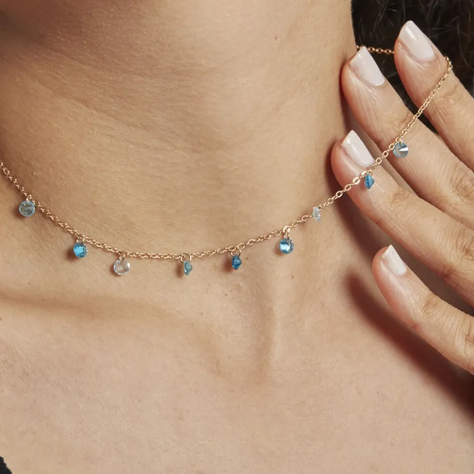 Histoire d'Or Collier Myosothis Plaqué Or Pierres* Colliers|Colliers