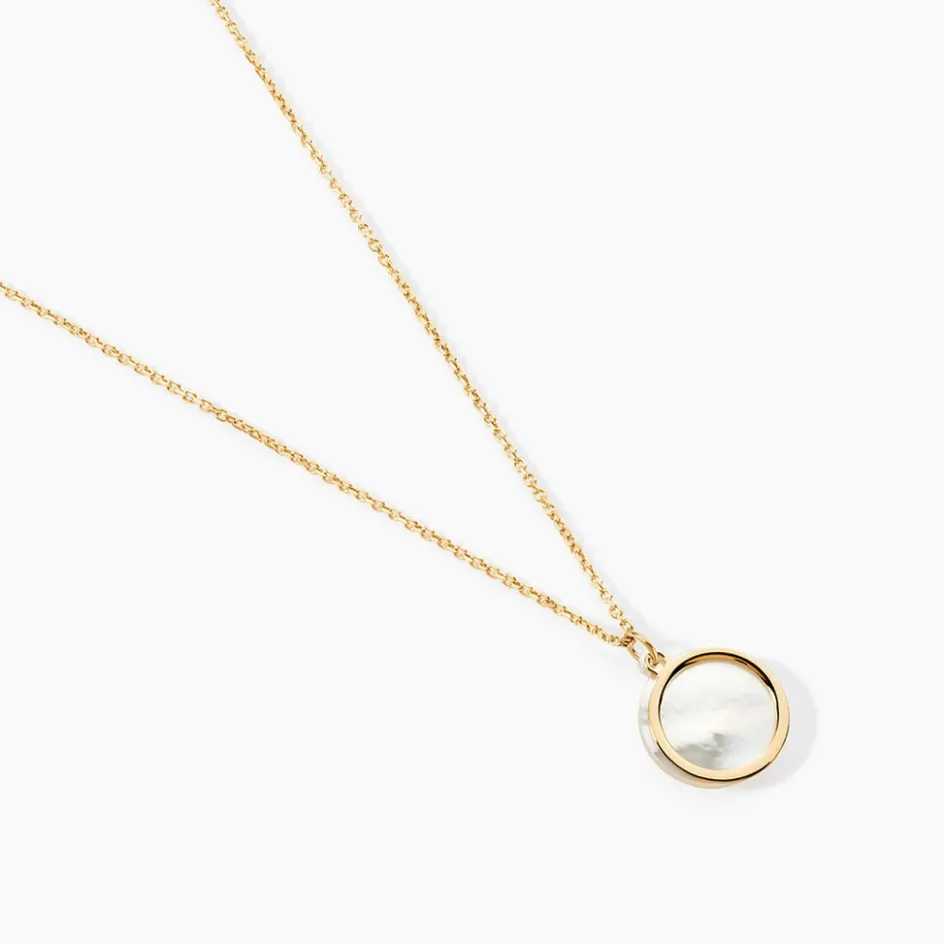 Online Histoire d'Or Collier Naïade Or Jaune Nacre