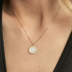 Online Histoire d'Or Collier Naïade Or Jaune Nacre