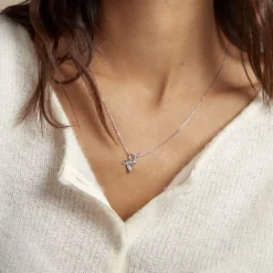 Online Histoire d'Or Collier Narcisse Dream Argent Blanc