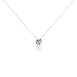 Best Histoire d'Or Collier Nelig Argent Oxyde De Zirconium argent blanc oxyde bleu