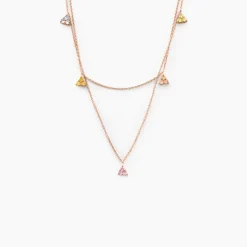 Histoire d'Or Collier Nimbe Argent Rose Oxyde De Zirconium* Colliers|Colliers