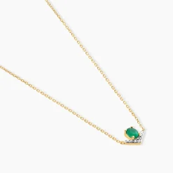 Outlet Histoire d'Or Collier Nizar Or Jaune Emeraude Diamant