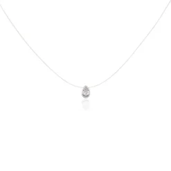 Best Histoire d'Or Collier Nylon Argent Blanc Oxyde