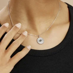 Clearance Histoire d'Or Collier Nyoko Argent Blanc Labradorite