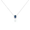 Best Histoire d'Or Collier Or Blanc Quintilla Topaze London Blue Et Oxydes