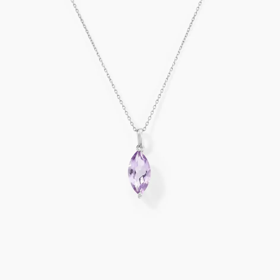Outlet Histoire d'Or Collier Or Blanc Raquel Améthyste or blanc amethyste violette