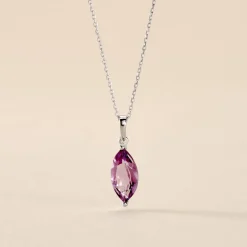 Outlet Histoire d'Or Collier Or Blanc Raquel Améthyste or blanc amethyste violette