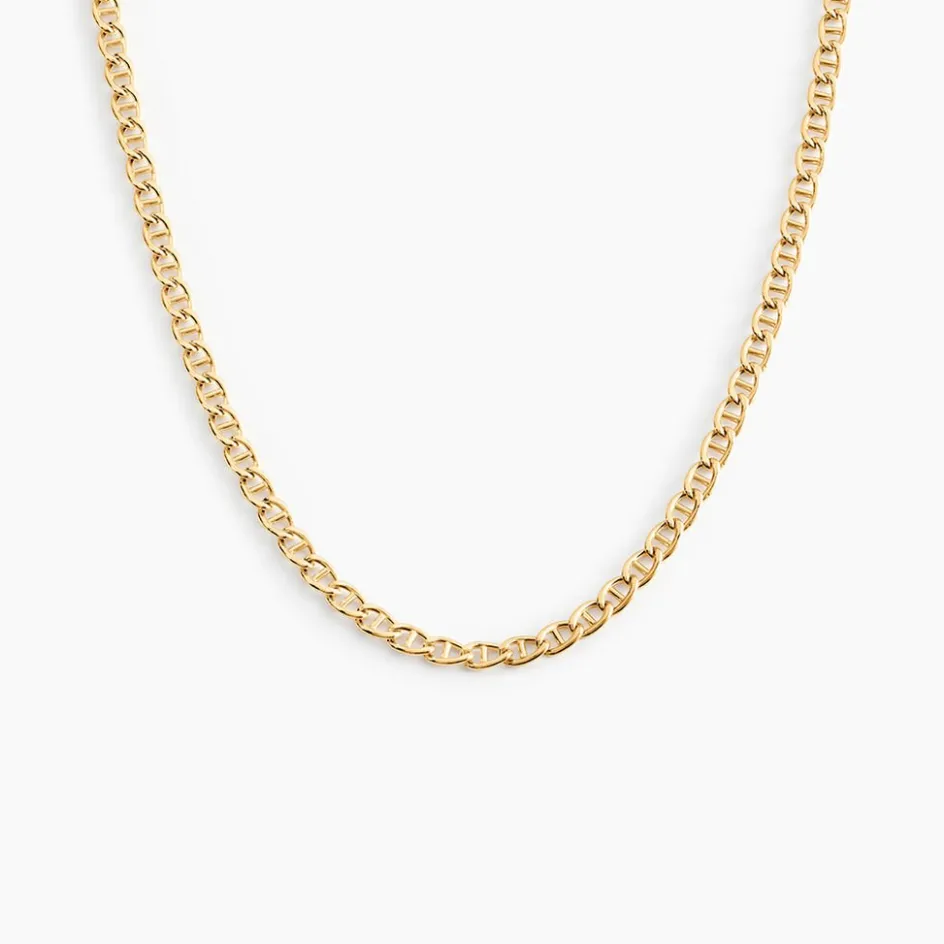 Outlet Histoire d'Or Collier Or Jaune Capucin Maille Marine