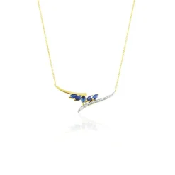 Sale Histoire d'Or Collier Or Jaune Carl Saphirs Diamants