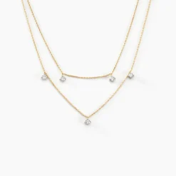 Clearance Histoire d'Or Collier Or Jaune Eclat D'etoile Oxyde De Zirconium