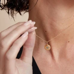 Histoire d'Or Collier Or Jaune Evening Star Topaze Bleu London* Colliers|Colliers