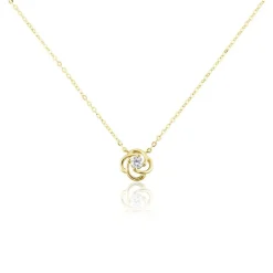 Sale Histoire d'Or Collier Or Jaune Lazarus Oxyde De Zirconium