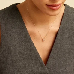 Sale Histoire d'Or Collier Or Jaune Lazarus Oxyde De Zirconium