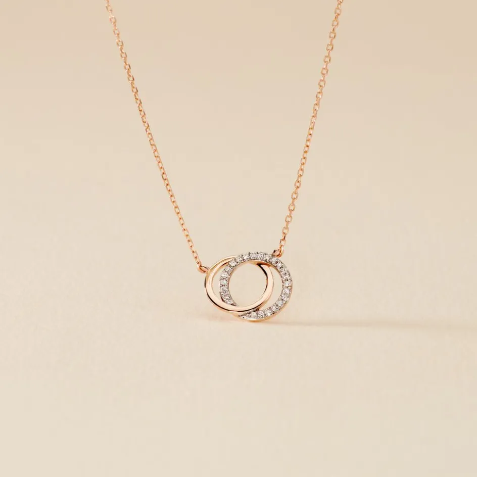 Histoire d'Or Collier Or Rose Tresha Diamants* Colliers|Colliers