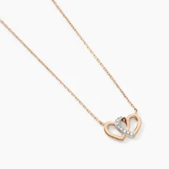 Online Histoire d'Or Collier Or Rose Valiere Diamants