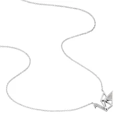 Sale Histoire d'Or Collier Origami Argent Blanc Oxyde De Zirconium