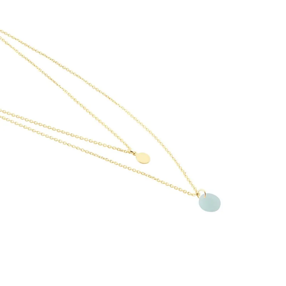 Discount Histoire d'Or Collier Pampilles Colorées Or Jaune Amazonite or jaune amazonite vert