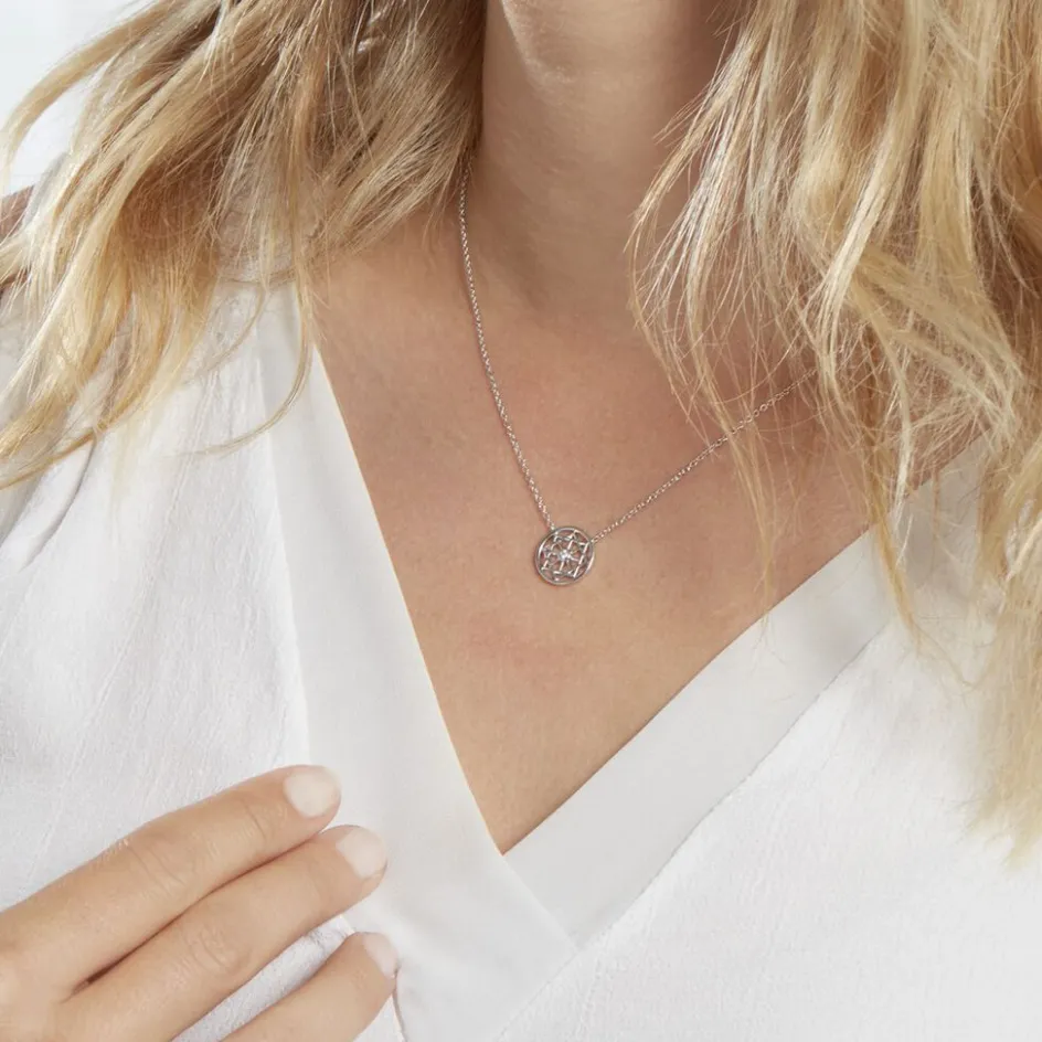 Online Histoire d'Or Collier Peinda Argent Blanc Oxyde De Zirconium