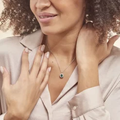 Clearance Histoire d'Or Collier Perez Argent Blanc Oxyde De Zirconium argent blanc oxyde jaune