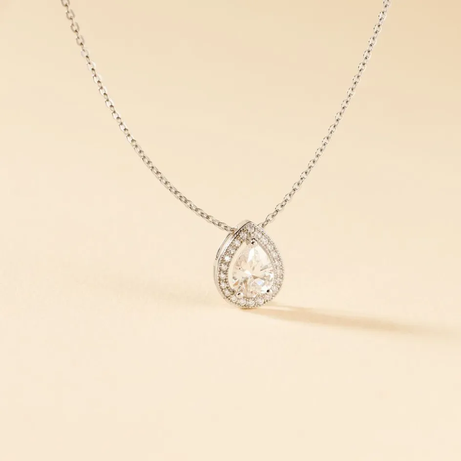 Online Histoire d'Or Collier Pilar Argent Blanc Oxyde De Zirconium