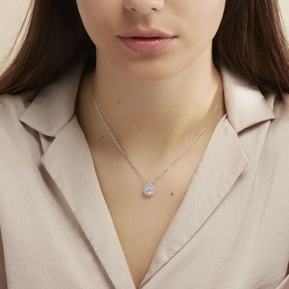 Online Histoire d'Or Collier Pilar Argent Blanc Oxyde De Zirconium