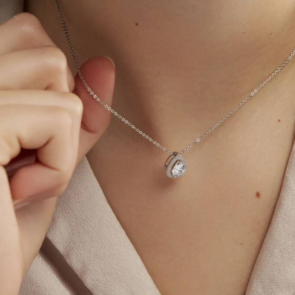 Online Histoire d'Or Collier Pilar Argent Blanc Oxyde De Zirconium