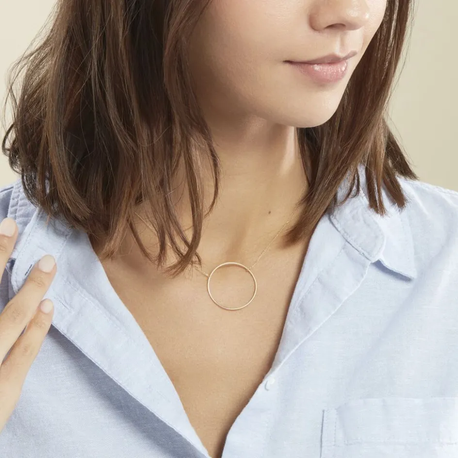 Best Histoire d'Or Collier Pink or jaune