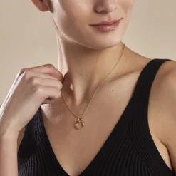 Clearance Histoire d'Or Collier Plaqué Or Essia Oxydes De Zirconium