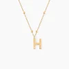Outlet Histoire d'Or Collier Plaqué Or Jaune Lettra
