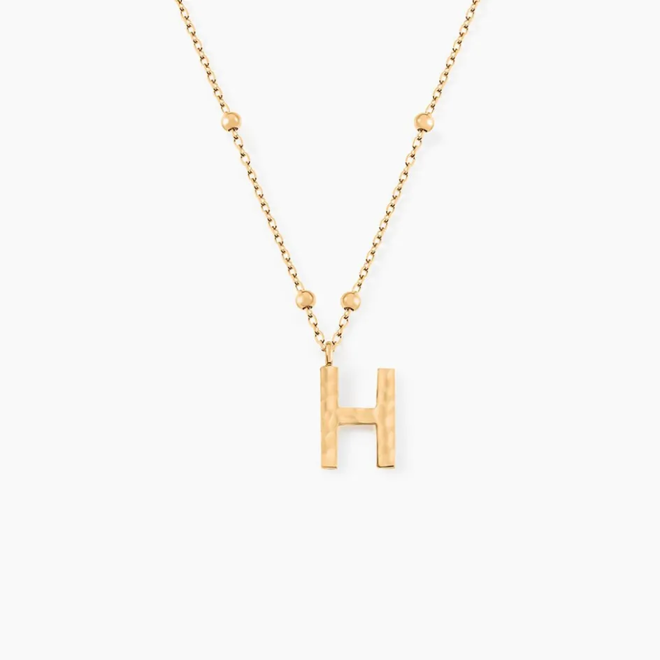 Outlet Histoire d'Or Collier Plaqué Or Jaune Lettra