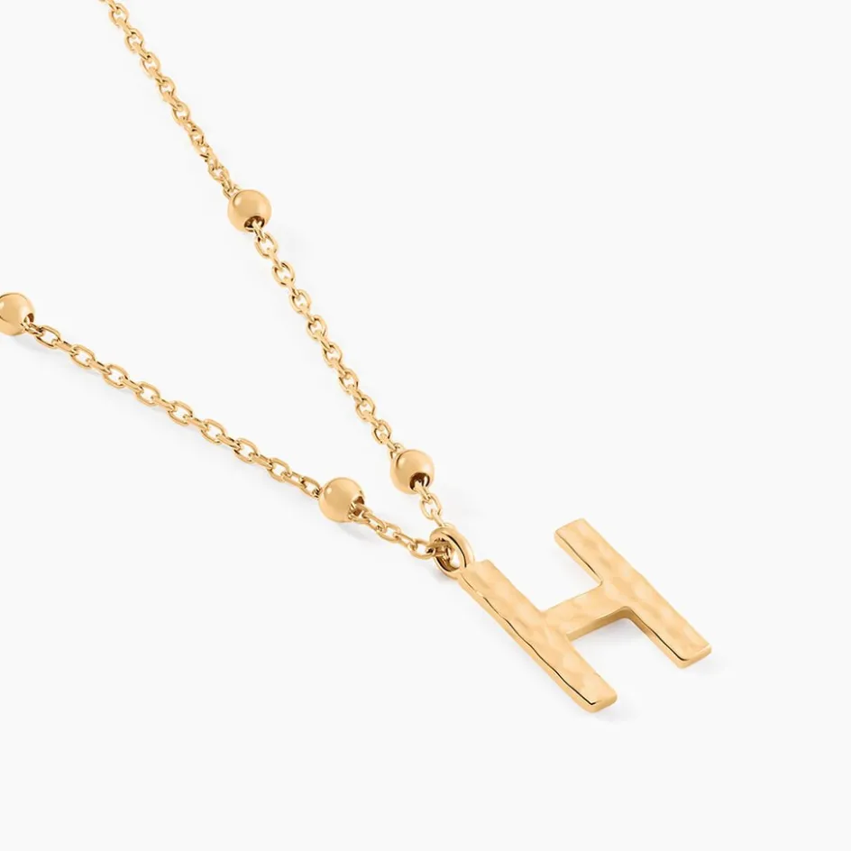 Outlet Histoire d'Or Collier Plaqué Or Jaune Lettra