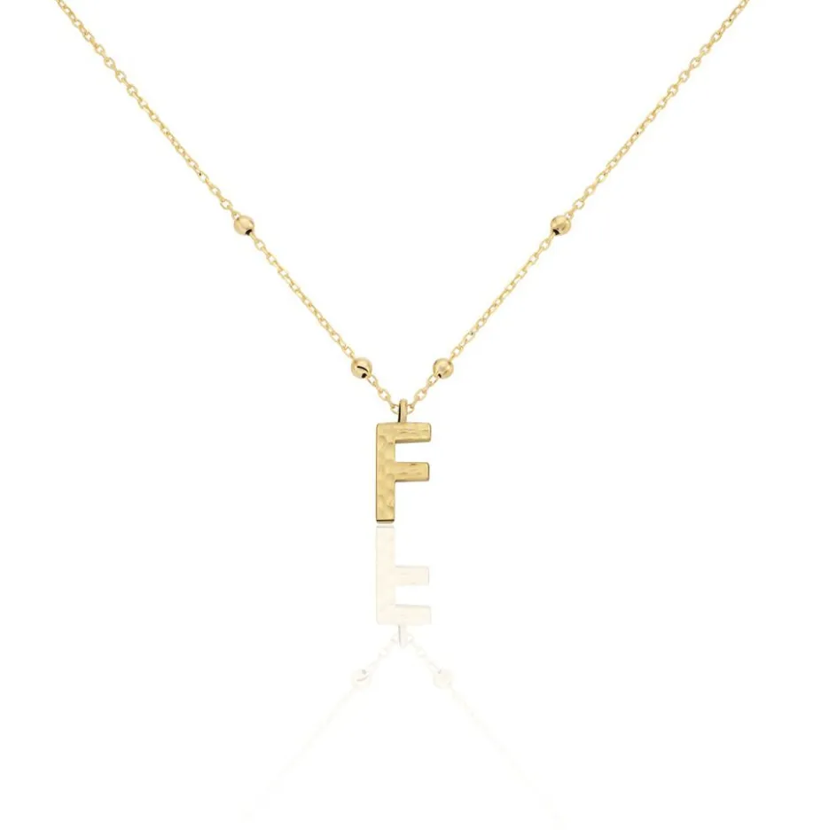 Sale Histoire d'Or Collier Plaqué Or Jaune Lettra