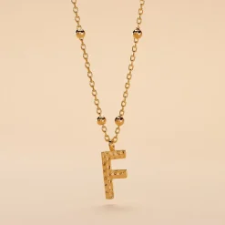 Sale Histoire d'Or Collier Plaqué Or Jaune Lettra