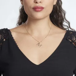 Outlet Histoire d'Or Collier Plaqué Or Jaune Lettra