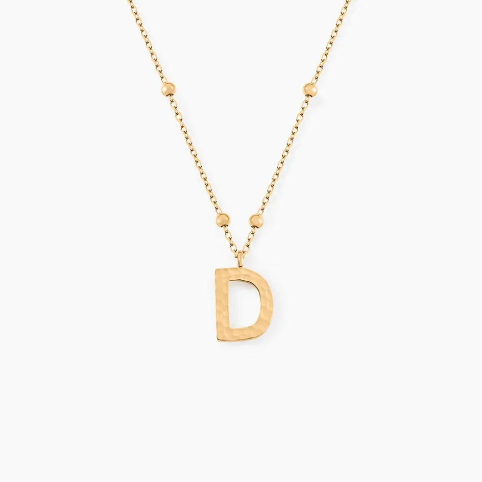 Online Histoire d'Or Collier Plaqué Or Jaune Lettra